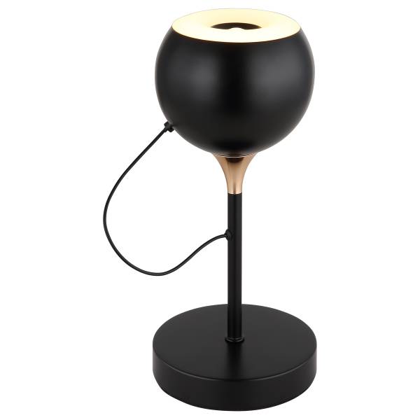 Tischleuchte Donovan Eisen / PVC - 1-flammig