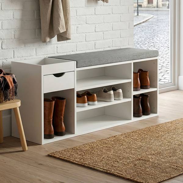 Schuhbank Sarzyna Weiß