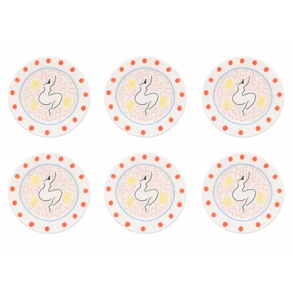 Frühstücksteller Summer Bliss B 6er-Set Keramik