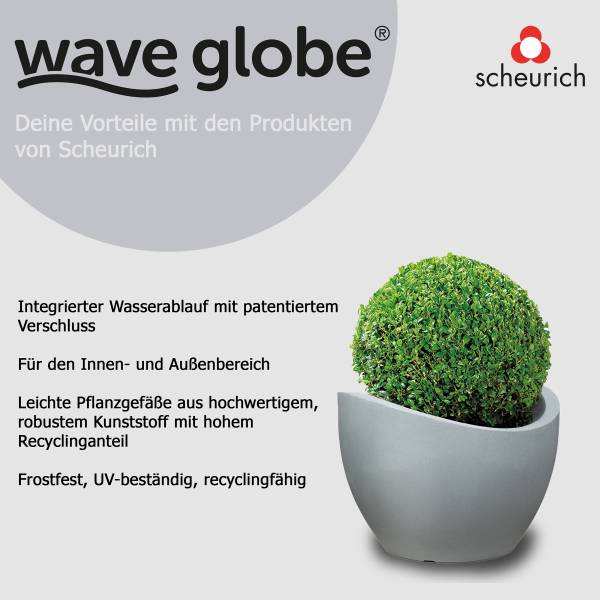 Pflanzengefäß 60/250 Polyethylen - Grau