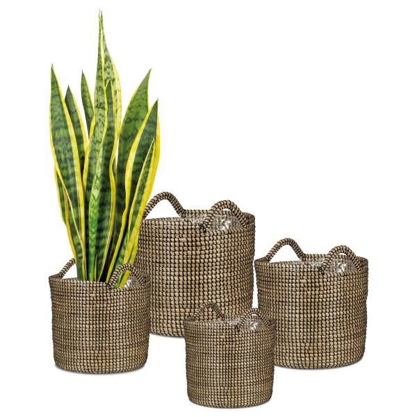 Plantenbak 32/514 zeegras - zwart
