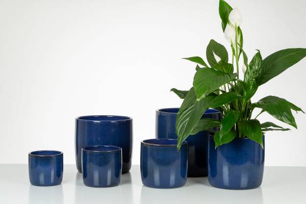 Übertopf 28/900 Keramik - Blau