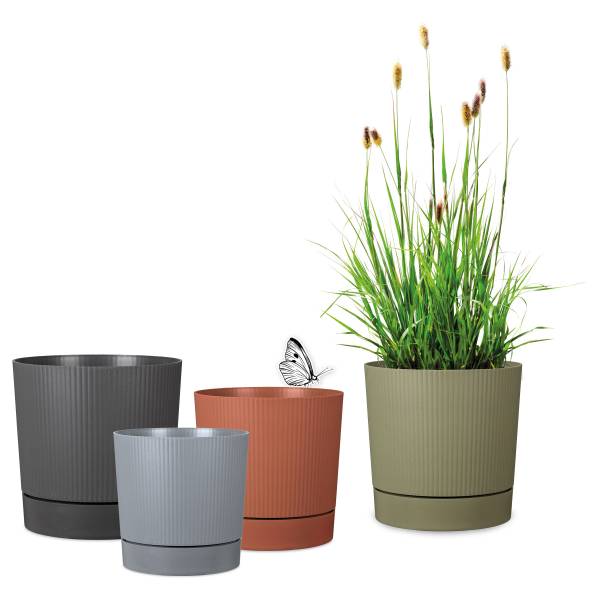 Pflanzengefäß 29/249 Polyethylen - Dunkelgrau