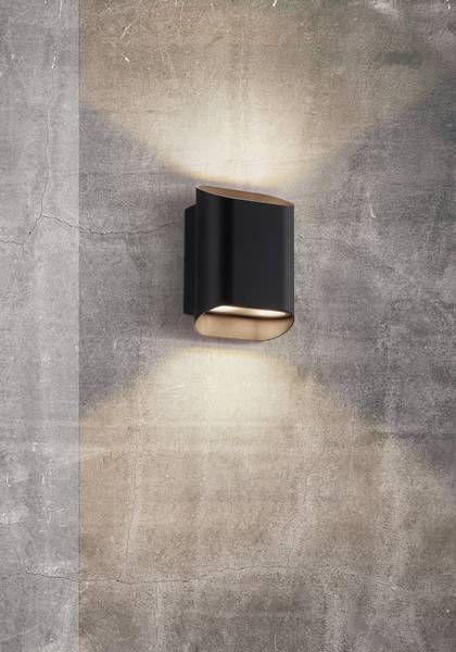 Wandleuchte Nico Aluminium / Milchglas - 4-flammig