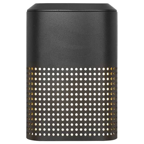 Wandleuchte Sidara Aluminium / Polycarbonat - 1-flammig - Schwarz