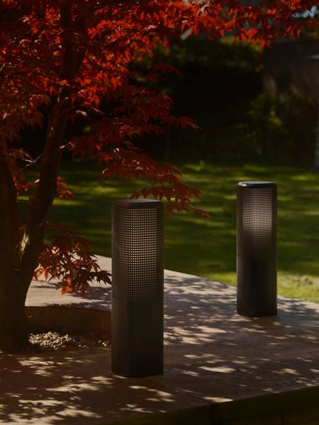 Wegeleuchte Sidara 45 Aluminium / Polycarbonat - 1-flammig - Schwarz