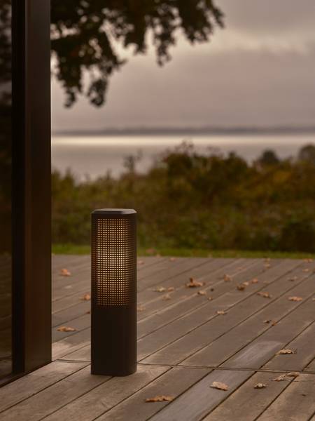 Wegeleuchte Sidara 45 Aluminium / Polycarbonat - 1-flammig - Schwarz