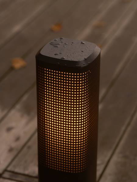 Wegeleuchte Sidara 45 Aluminium / Polycarbonat - 1-flammig - Schwarz
