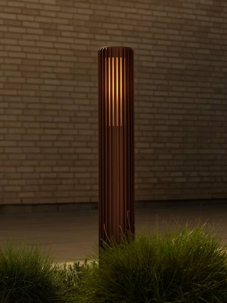 Wegeleuchte Aludra 95 Aluminium / Polycarbonat - 1-flammig - Braun
