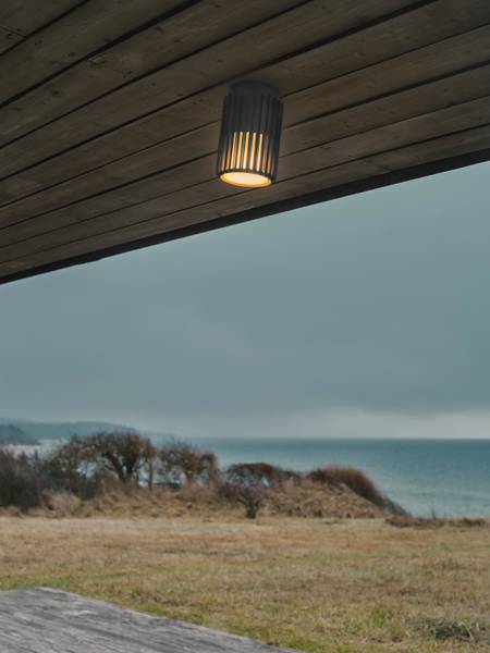Deckenleuchte Aludra Aluminium / Polycarbonat - 1-flammig - Grau