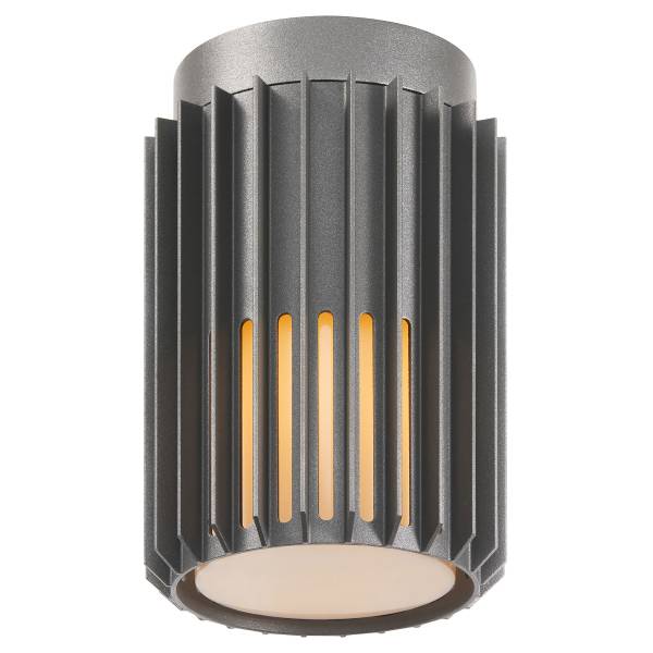 Deckenleuchte Aludra Aluminium / Polycarbonat - 1-flammig - Grau