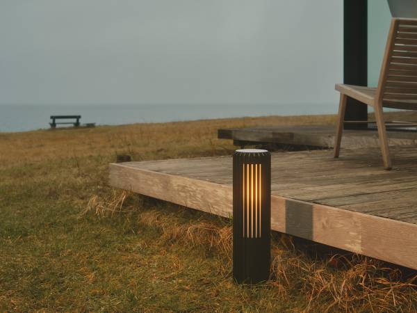 Wegeleuchte Aludra 45 Aluminium / Polycarbonat - 1-flammig - Schwarz