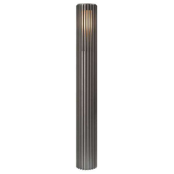 Wegeleuchte Aldura 95 Aluminium / Polycarbonat - 1-flammig - Grau