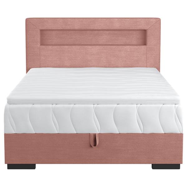 Beleuchtetes Boxbett Taggon Flachgewebe Cailin: Altrosa - 140 x 200cm - H4