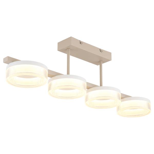 Deckenleuchte Marlenne Typ D Acrylglas / Eisen - 1-flammig