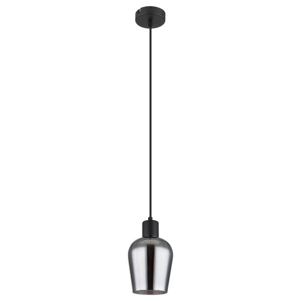 Hanglamp Ryan rookglas/ijzer - Aantal lichtbronnen: 1