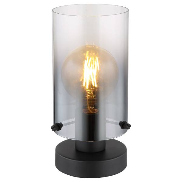Tischleuchte Florentina Rauchglas / Eisen - 1-flammig