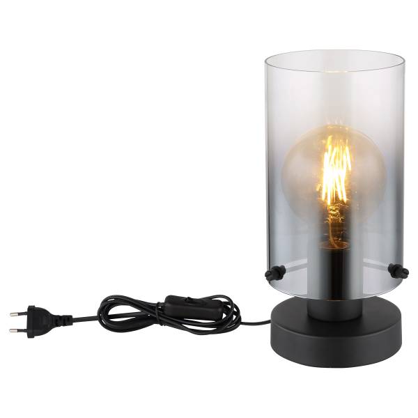 Tischleuchte Florentina Rauchglas / Eisen - 1-flammig