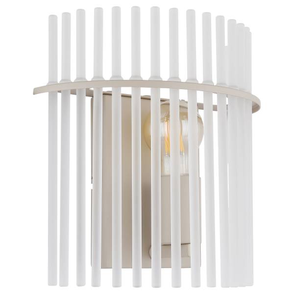 Wandleuchte Gorley satiniertes Glas / Eisen - 1-flammig