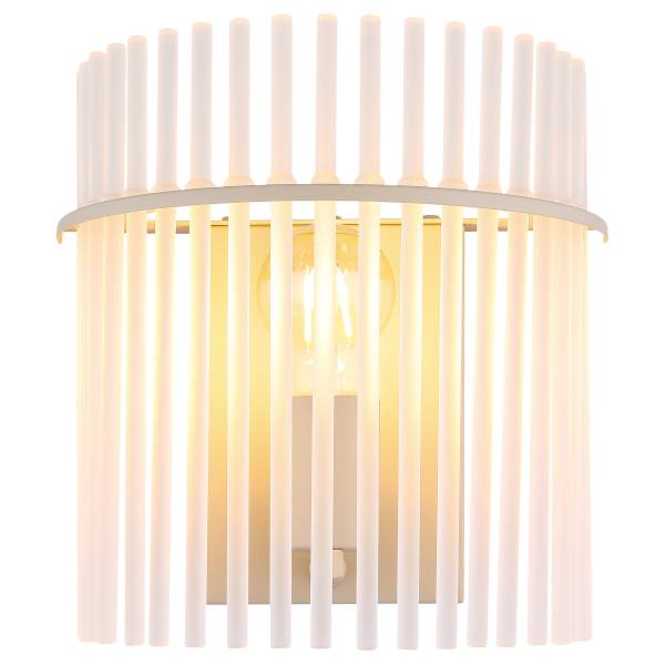 Wandleuchte Gorley satiniertes Glas / Eisen - 1-flammig