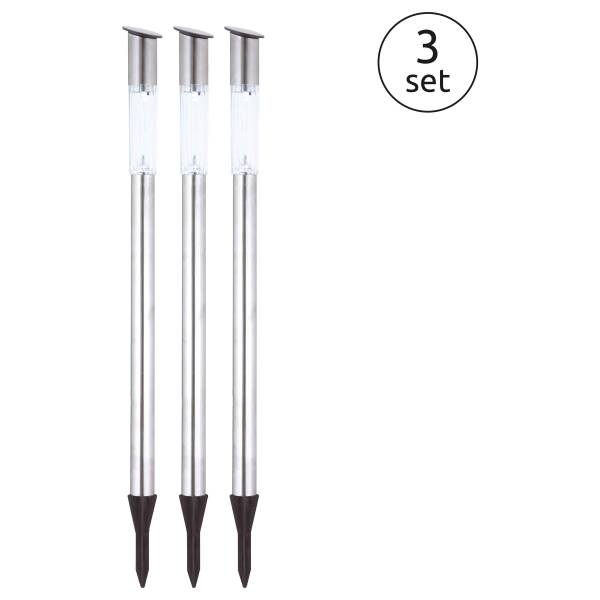 Solarleuchte 33961-3 Acrylglas / Edelstahl - 1-flammig