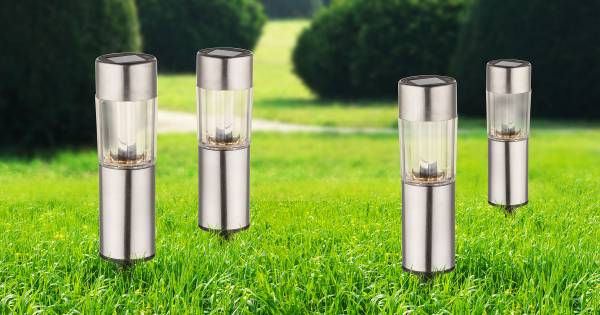 Solarlamp 33253-4 acrylglas/edelstaal - 1-lichts