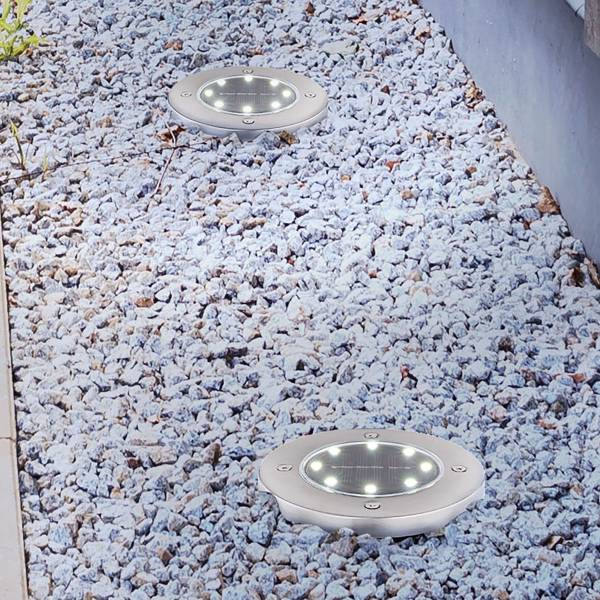 Solarlamp 33414 acrylglas/edelstaal - 8-lichts