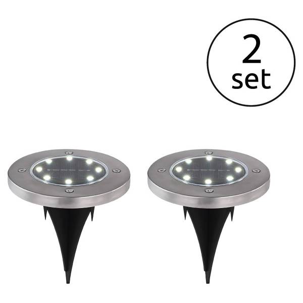 Solarlamp 33414 acrylglas/edelstaal - 8-lichts