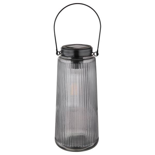 Solarleuchte 36646 Rauchglas / Eisen - 2-flammig