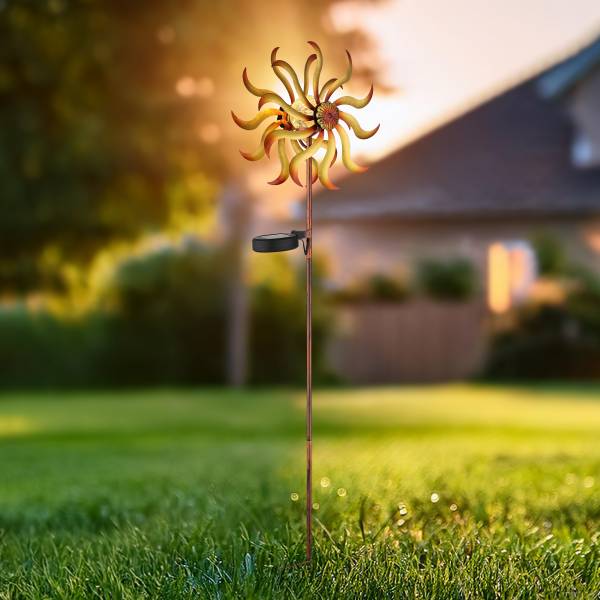 Lampe solaire 36573 Verre transparent / Métal - 1-flamme
