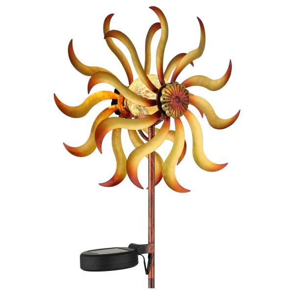 Lampe solaire 36573 Verre transparent / Métal - 1-flamme
