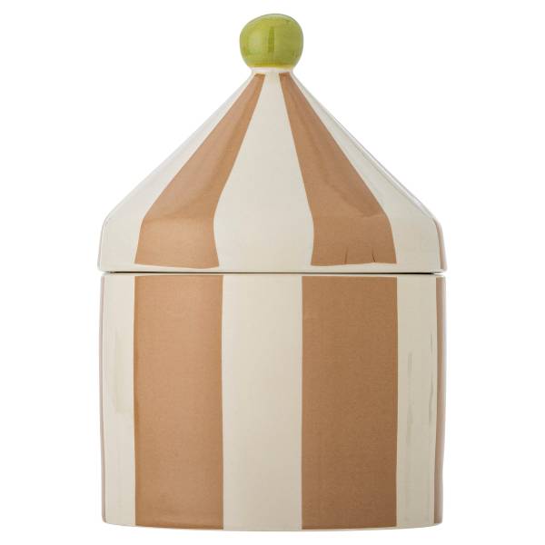 Gefäß mit Deckel Cimmi Steinzeug - Natur - Beige