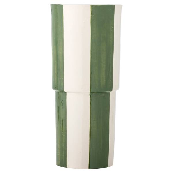 Vase Floki Steinzeug - Grün - Grün