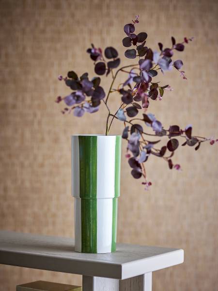 Vase Floki Steinzeug - Grün - Grün