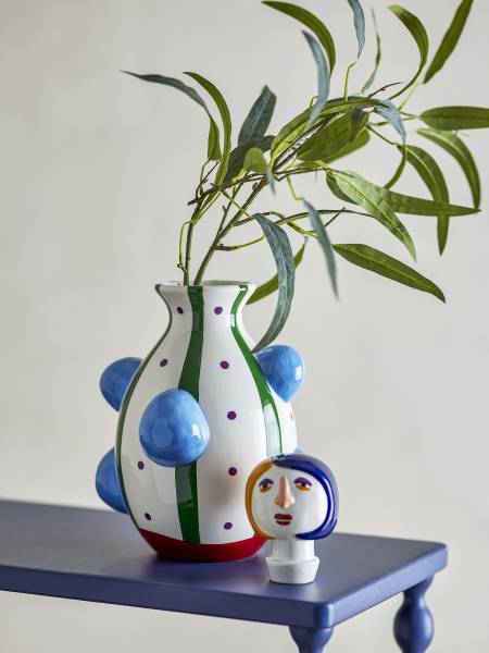Vase Conneli Dolomit Keramik - Mehrfarbig