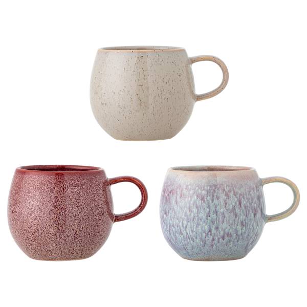 Tassen Addison 3-teilig Steinzeug - Rose