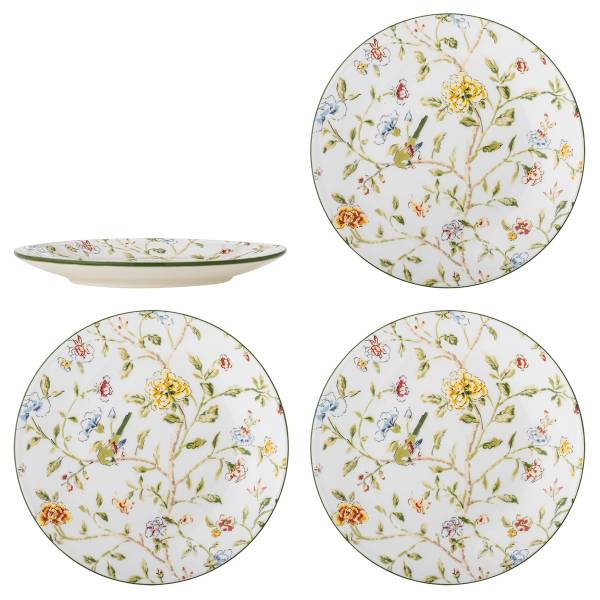 Teller Bloomie 4er-Set Steinzeug - Mehrfarbig