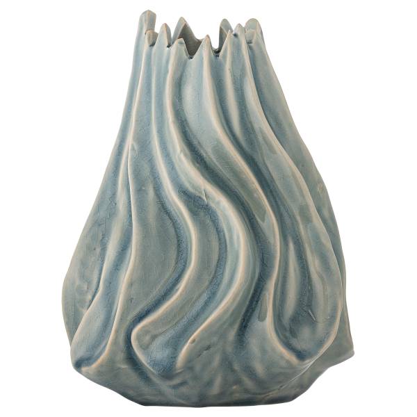 Vase Dilara Steinzeug - Blau