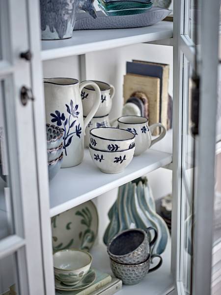 Tassen-Set Eimy 4-teilig Steinzeug - Blau