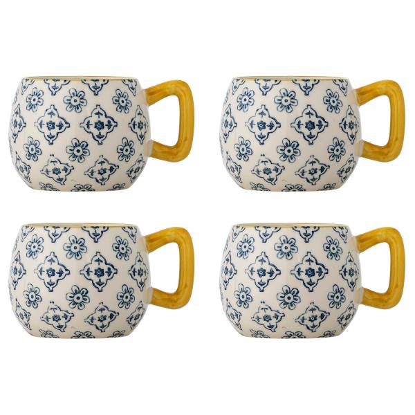 Tasse Wrenna 4er-Set Steinzeug - Mehrfarbig