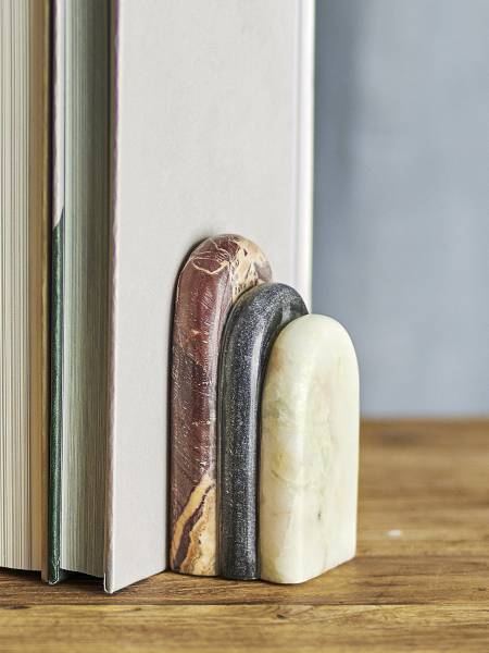 Buchstütze Vani 2er-Set Marmor - Mehrfarbig