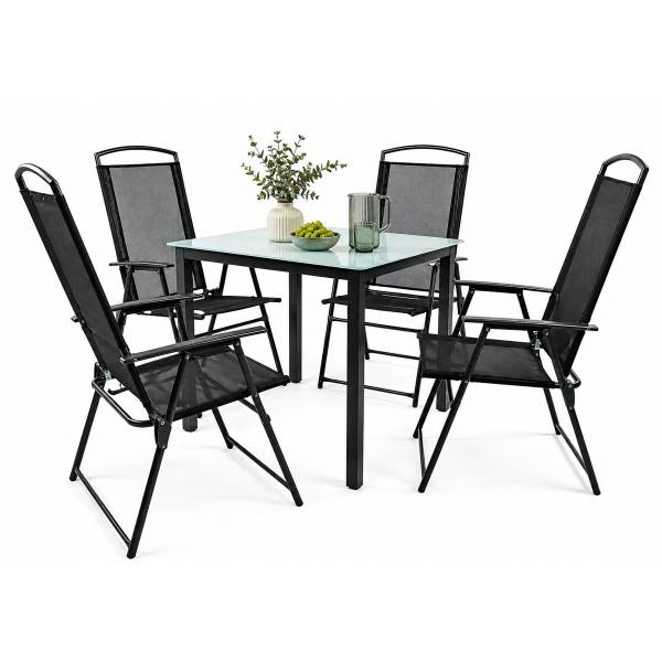 Sitzgruppe Driaa Weiß - Breite: 80 cm - 5-teilig