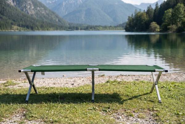 Campingbett Tosali Grün - Tiefe: 210 cm