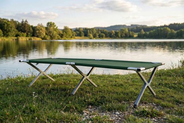 Campingbett Tosali Grün - Tiefe: 210 cm