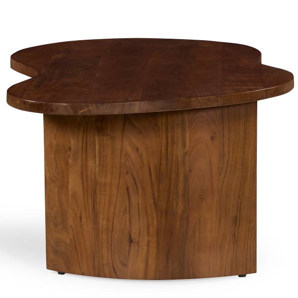 Massiver Couchtisch FUONI Akazie Dunkel