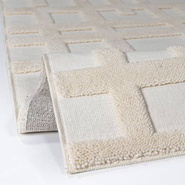 Hochflorteppich Elevado Polyester - Creme - 200 x 300 cm