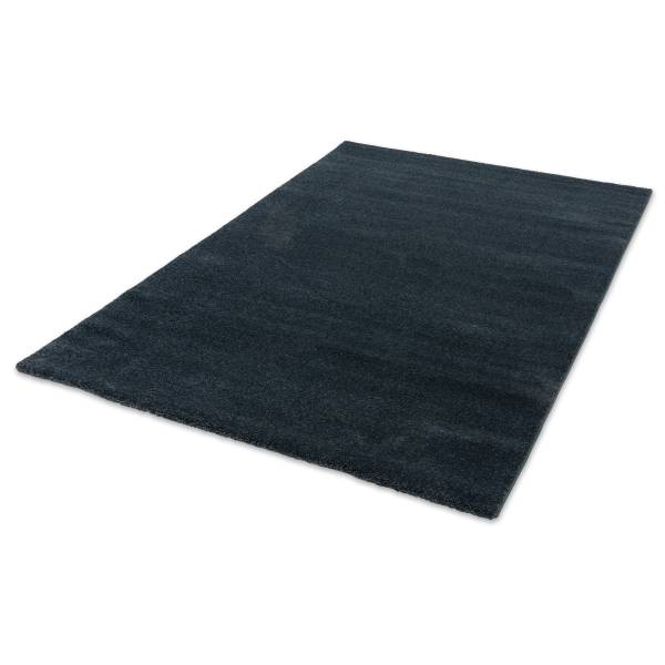 Hochflorteppich Pure D250 Polypropylen - Nachtblau - 67 x 130 cm