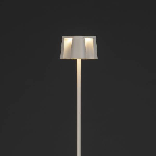 USB-LED-Stehleuchte Nice Aluminium - 1-flammig - Weiß