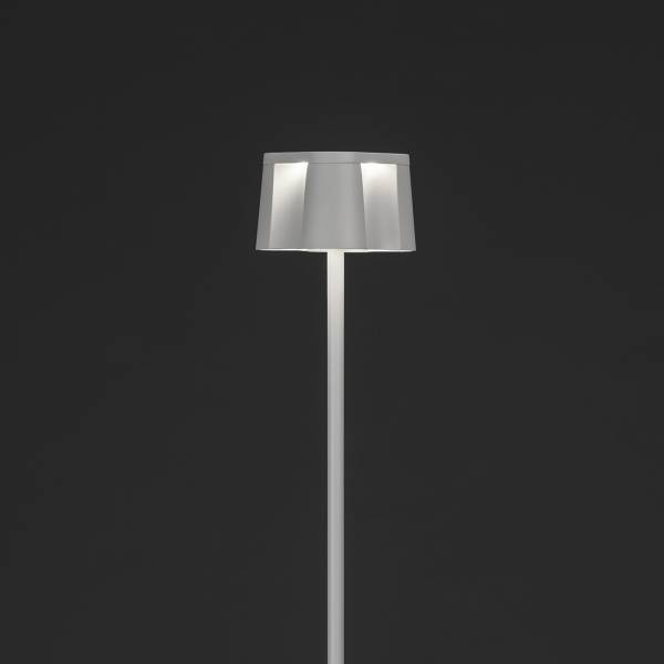 USB-LED-Stehleuchte Nice Aluminium - 1-flammig - Weiß