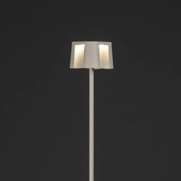 USB-LED-Stehleuchte Nice Aluminium - 1-flammig - Weiß